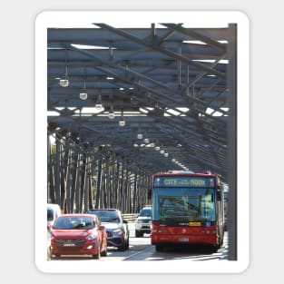 Bus on the Iron Cove Bridge Sticker